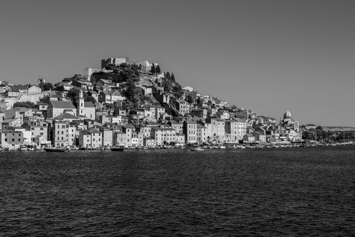 Les toits de la vieille ville de Sibenik
